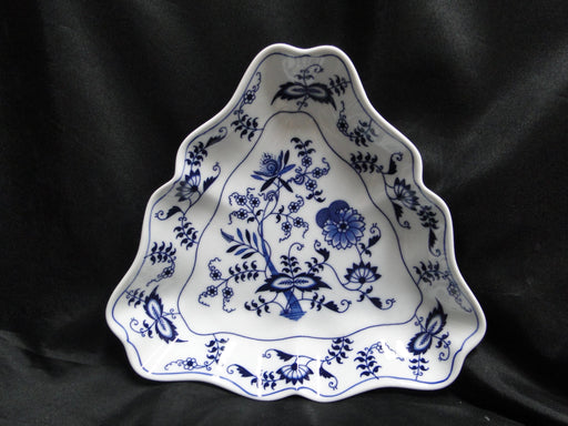 Blue Danube, Blue Onion: Triangular Serving Bowl, 9 1/2" x 2" Tall