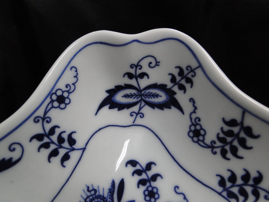 Blue Danube, Blue Onion: Triangular Serving Bowl, 9 1/2" x 2" Tall