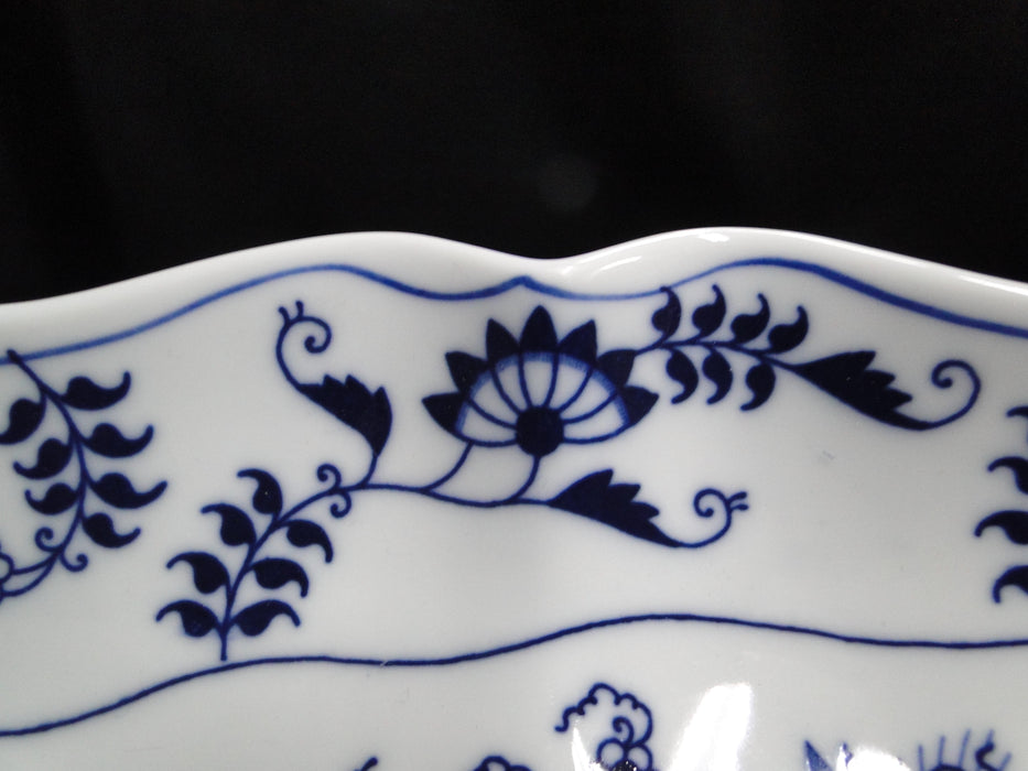 Blue Danube, Blue Onion: Triangular Serving Bowl, 9 1/2" x 2" Tall