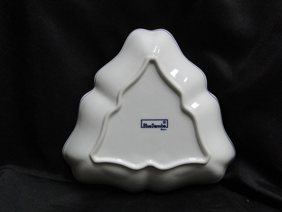 Blue Danube, Blue Onion: Triangular Serving Bowl, 9 1/2" x 2" Tall
