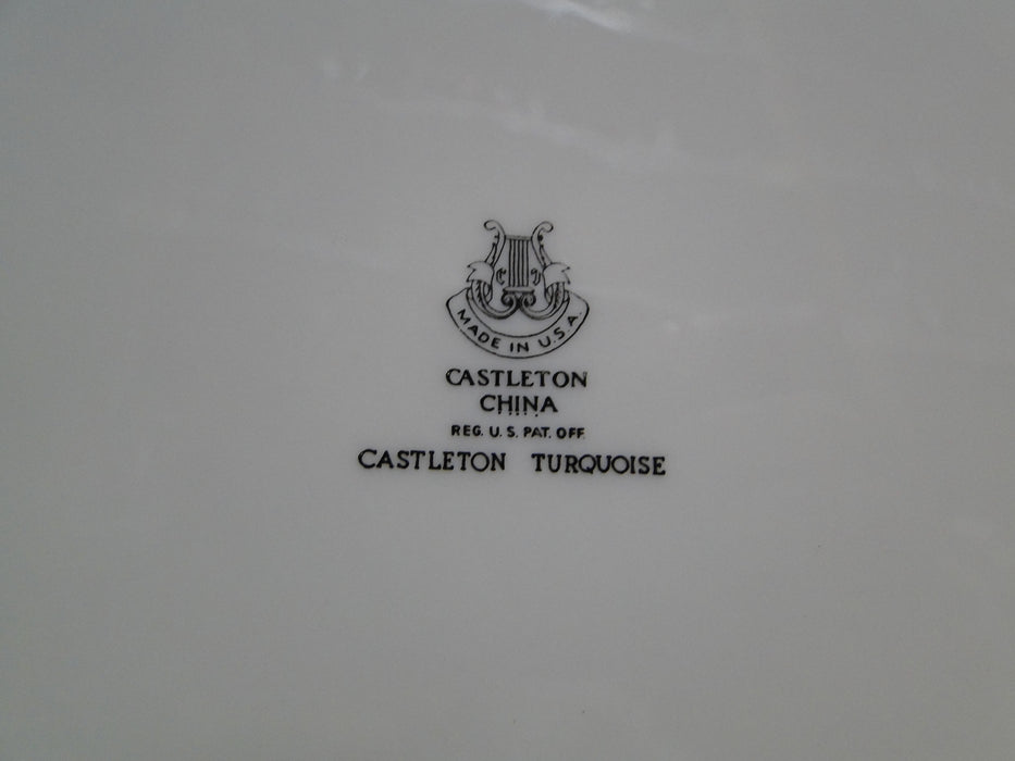 Castleton Castleton Turquoise, Platinum Trim: Dinner Plate (s), 10 5/8"