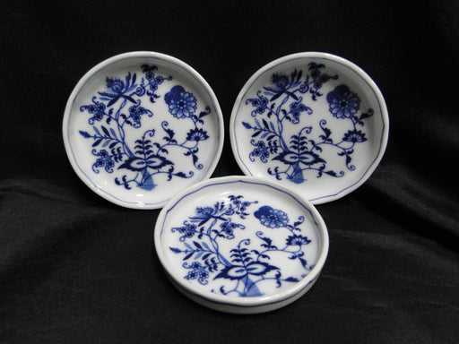 Blue Danube, Blue Onion: Set of Three Coasters, 3 1/2" x 3/4" Tall