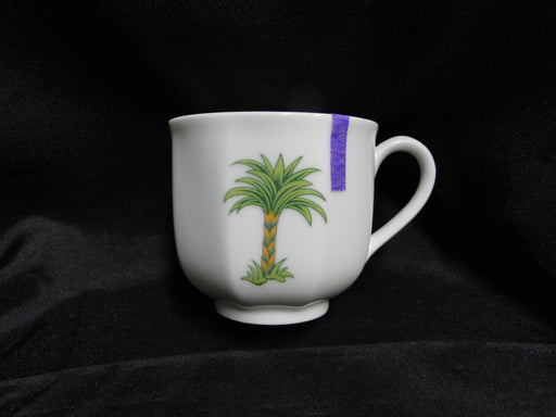 Villeroy & Boch Caribic, Green Palm Tree: Demitasse Cup & Saucer Set, As Is