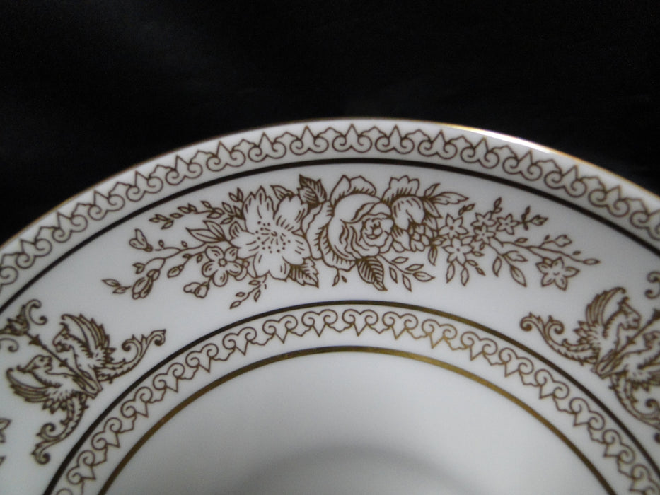 Wedgwood Columbia Gold, Dragons, Flowers: Cup & Saucer Set (s), 2 1/4"