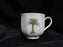 Villeroy & Boch Caribic, Green Palm Tree: Demitasse Cup & Saucer Set (s), 2 1/2"