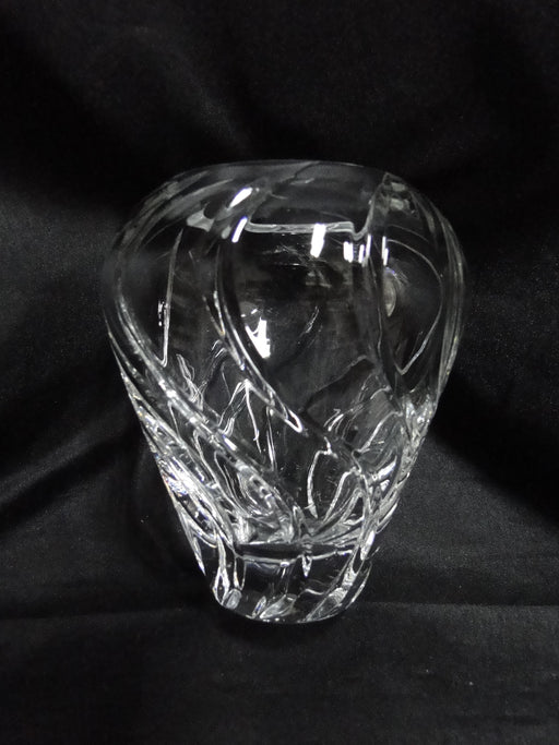 Clear w/ Swirl Cuts: Vase, 4 1/4" Tall, 3 1/2" Widest Diameter -- MG#269