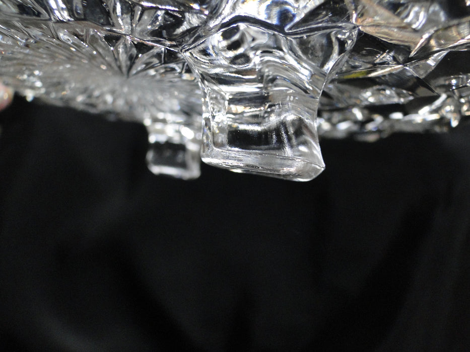 Fostoria American Clear: 3-Toed Small Round Tidbit Tray, 7 3/4" x 1.5" Tall