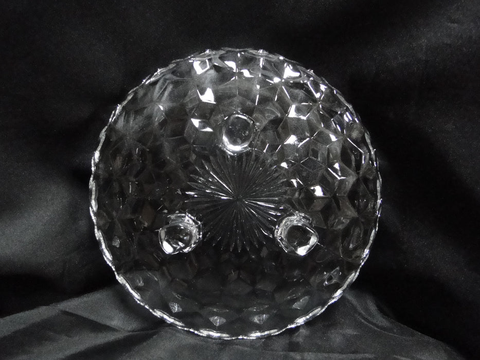 Fostoria American Clear: 3-Toed Small Round Tidbit Tray, 7 3/4" x 1.5" Tall