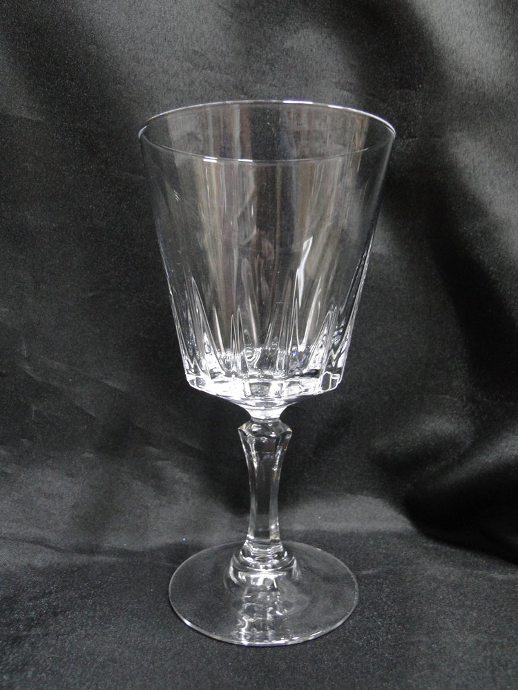 Cristal d'Arques Versailles, Vertical Cuts: Water or Wine Goblet (s), 6 5/8"
