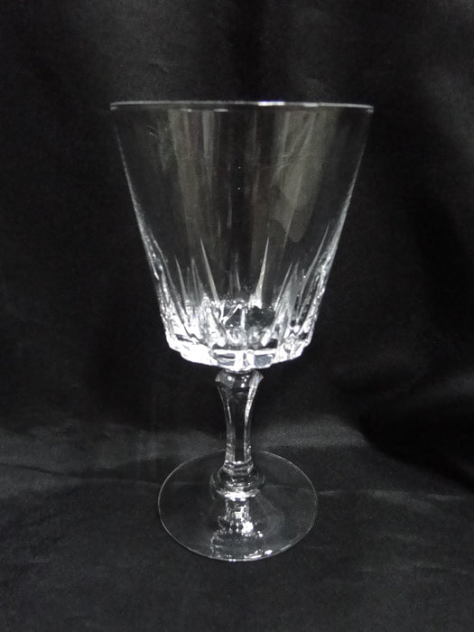 Cristal d'Arques Versailles, Vertical Cuts: Water or Wine Goblet (s), 6 5/8"