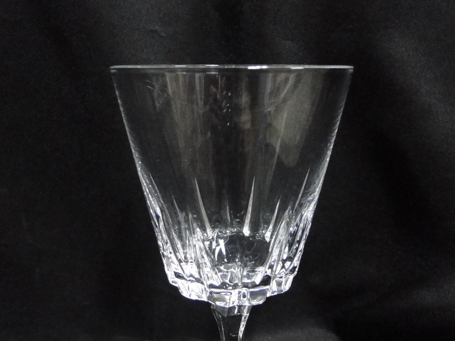 Cristal d'Arques Versailles, Vertical Cuts: Water or Wine Goblet (s), 6 5/8"