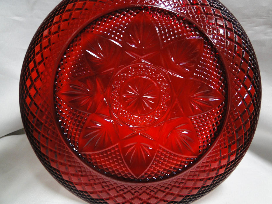Cristal d'Arques Antique Ruby Red, Pressed: Luncheon Plate (s), 8"