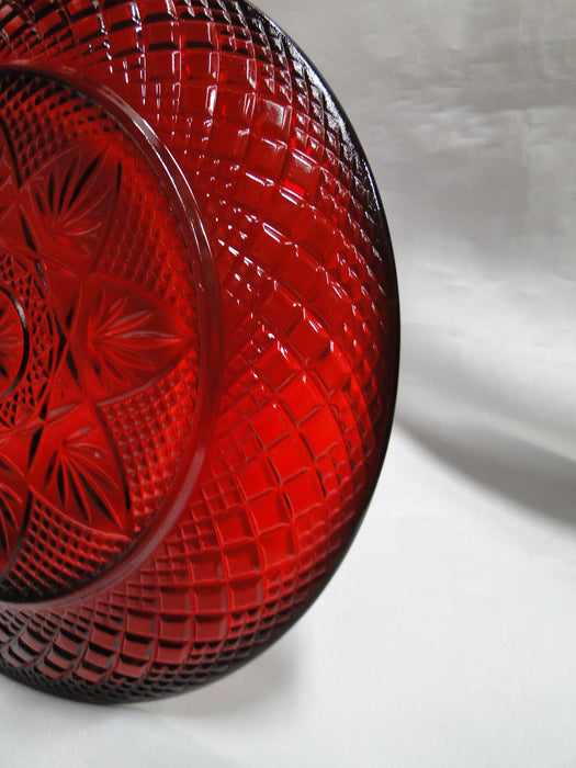 Cristal d'Arques Antique Ruby Red, Pressed: Luncheon Plate (s), 8"