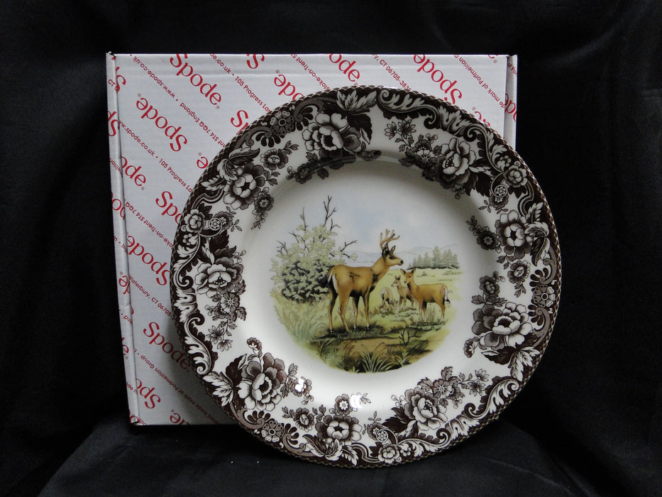 Spode Woodland Mule Deer, England: NEW Dinner Plate (s), 10 1/2", Box