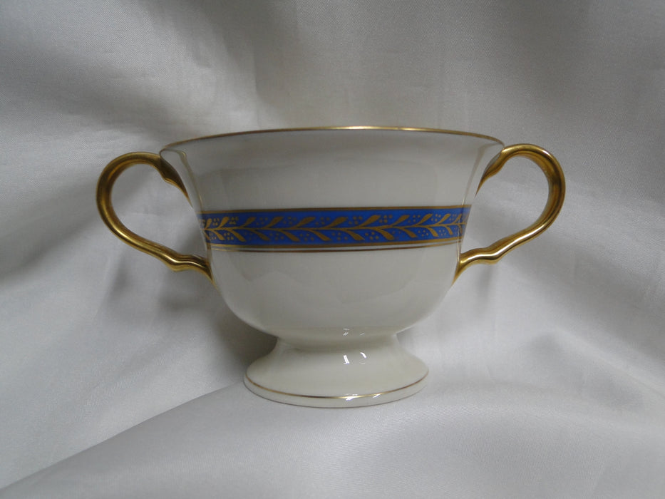 Pickard Josephine Blue, Laurel, Blue Band: Sugar Bowl Only, No Lid, 3"