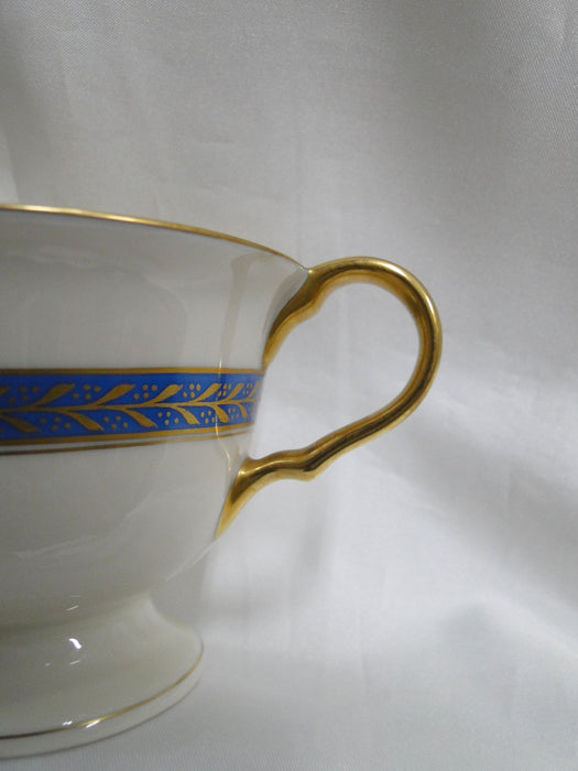 Pickard Josephine Blue, Laurel, Blue Band: Sugar Bowl Only, No Lid, 3"