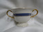Pickard Josephine Blue, Laurel, Blue Band: Sugar Bowl Only, No Lid, 3"