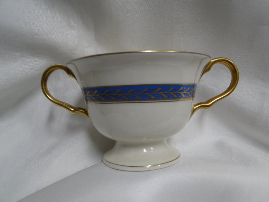 Pickard Josephine Blue, Laurel, Blue Band: Sugar Bowl Only, No Lid, 3"