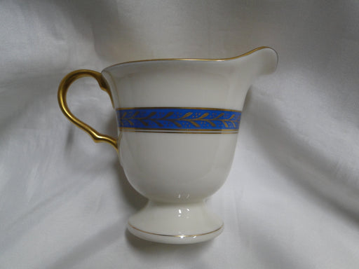 Pickard Josephine Blue, Laurel, Blue Band: Creamer / Cream Pitcher, 3 1/2"
