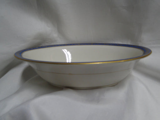 Pickard Josephine Blue, Laurel, Blue Band: Oval Serving Bowl, 9 1/2" x 7"