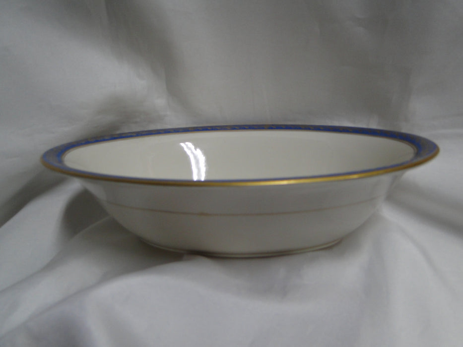 Pickard Josephine Blue, Laurel, Blue Band: Oval Serving Bowl, 9 1/2" x 7"