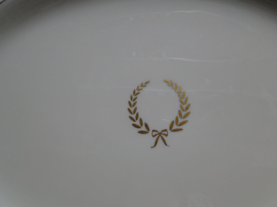 Pickard Josephine Blue, Laurel, Blue Band: Oval Serving Platter, 12.25" x 9.25"