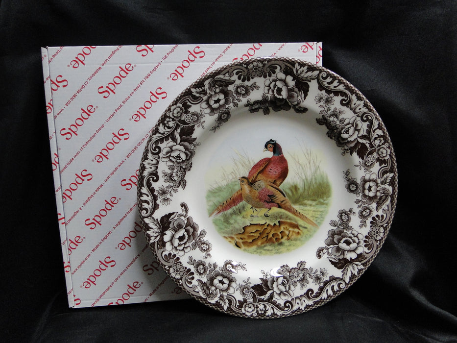 Spode Woodland Pheasant Game Bird, England: NEW Dinner Plate, 10 1/2", Box