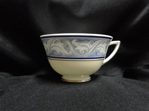 Royal Doulton The Tewkesbury, Scrolls on Blue Rim: Cup & Saucer Set (s), 2 3/8"