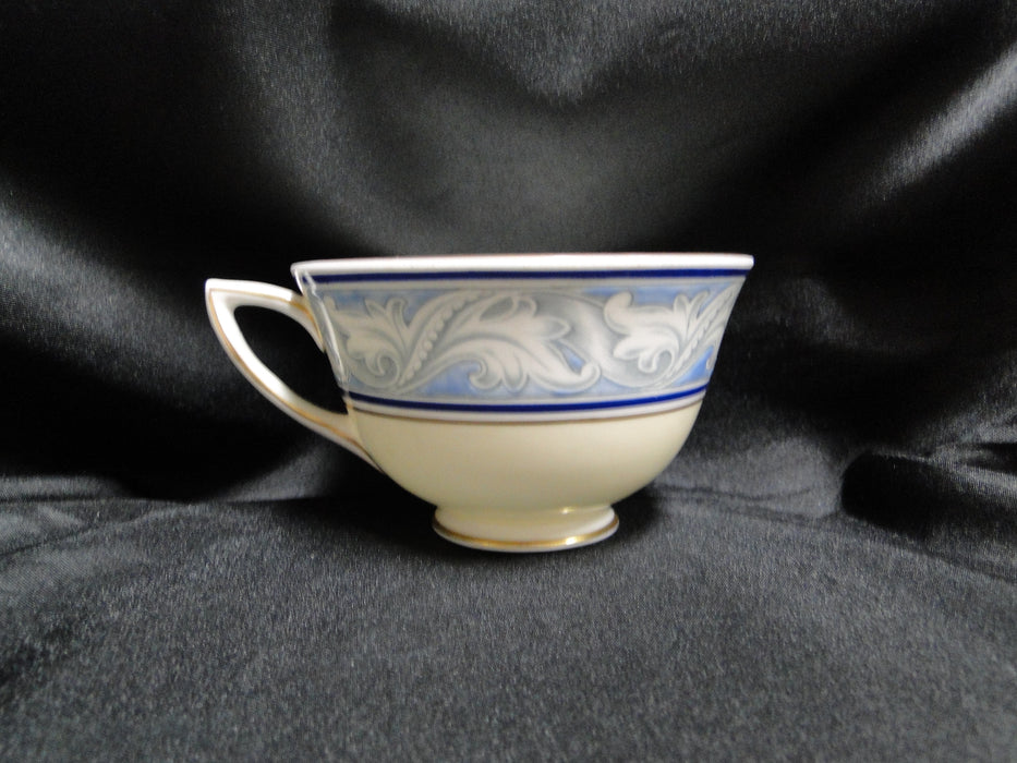 Royal Doulton The Tewkesbury, Scrolls on Blue Rim: Cup & Saucer Set (s), 2 3/8"