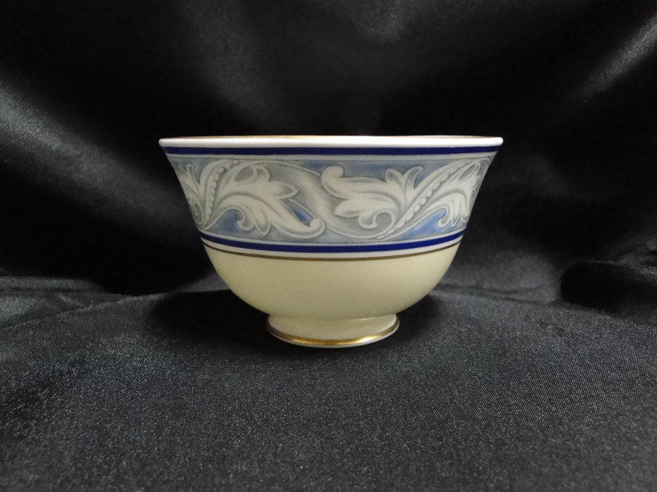 Royal Doulton The Tewkesbury, Scrolls on Blue Rim: Cup & Saucer Set (s), 2 3/8"