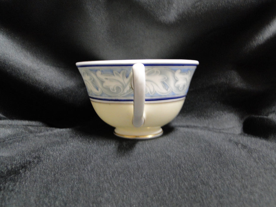 Royal Doulton The Tewkesbury, Scrolls on Blue Rim: Cup & Saucer Set (s), 2 3/8"