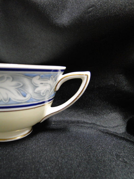 Royal Doulton The Tewkesbury, Scrolls on Blue Rim: Cup & Saucer Set (s), 2 3/8"