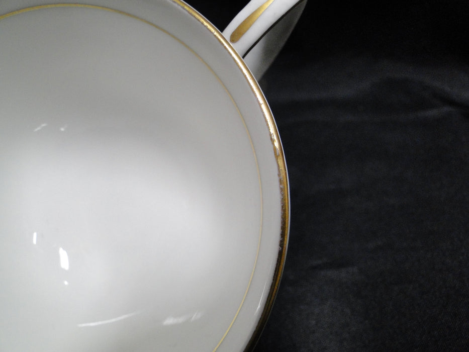 Royal Doulton The Tewkesbury, Scrolls on Blue Rim: Cup & Saucer Set (s), 2 3/8"