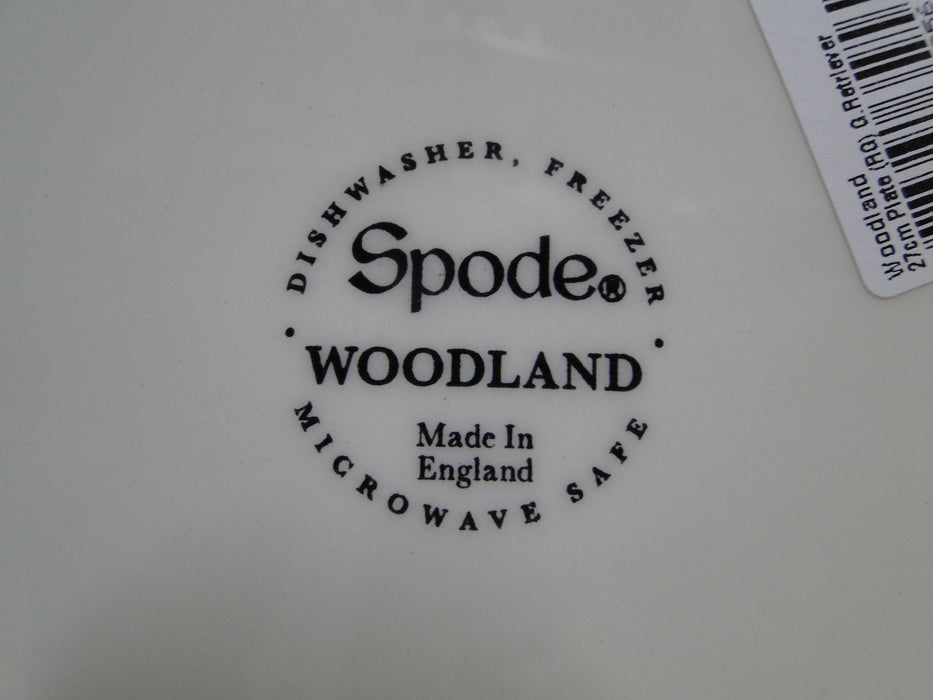 Spode Woodland Golden Retriever Hunting Dog: NEW Dinner Plate, 10 1/2", Box