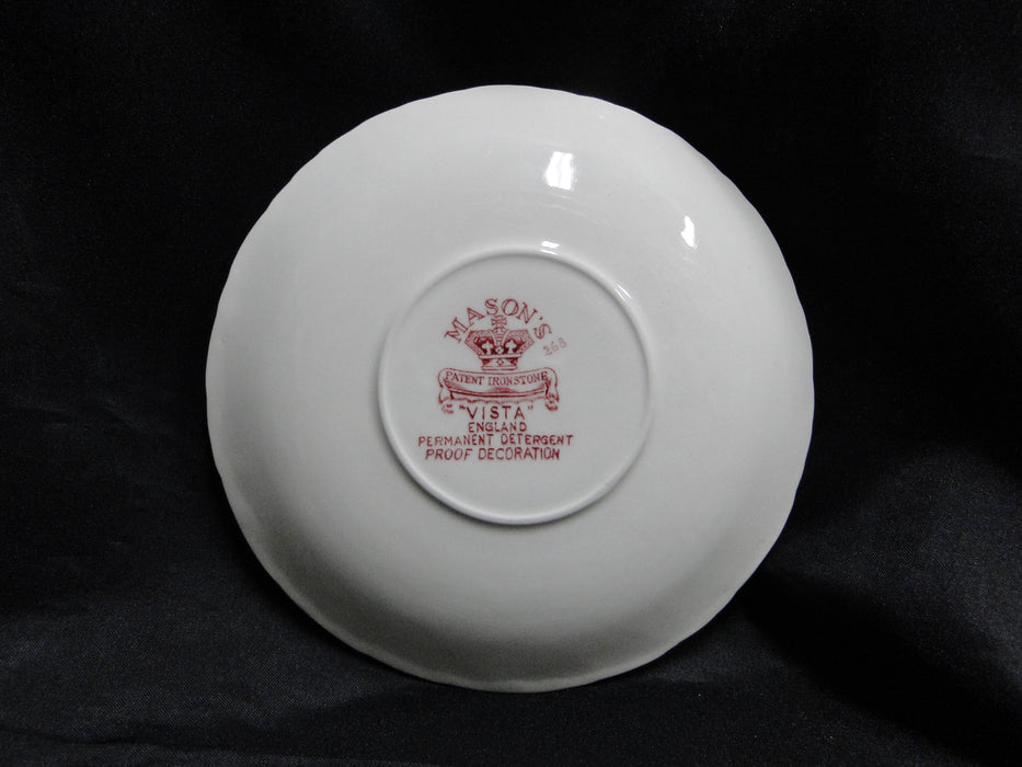 Mason's Vista Pink, Transferware: Flat Cup & Saucer Set (s), 2 7/8" Tall