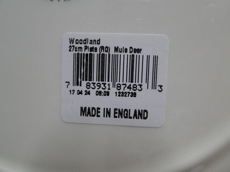 Spode Woodland Mule Deer, England: NEW Dinner Plate (s), 10 1/2", Box