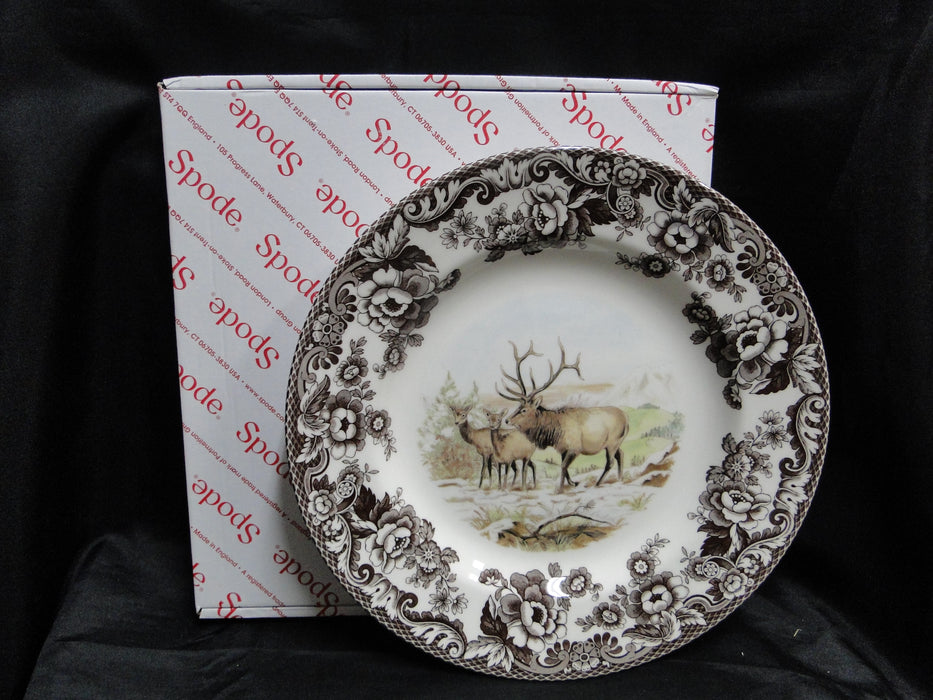 Spode Woodland Winter Scenes Elk: NEW Dinner Plate (s), 10 1/2", Box