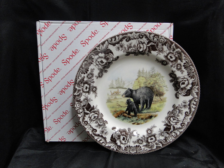 Spode Woodland Black Bear, England: NEW Dinner Plate (s), 10 1/2", Box