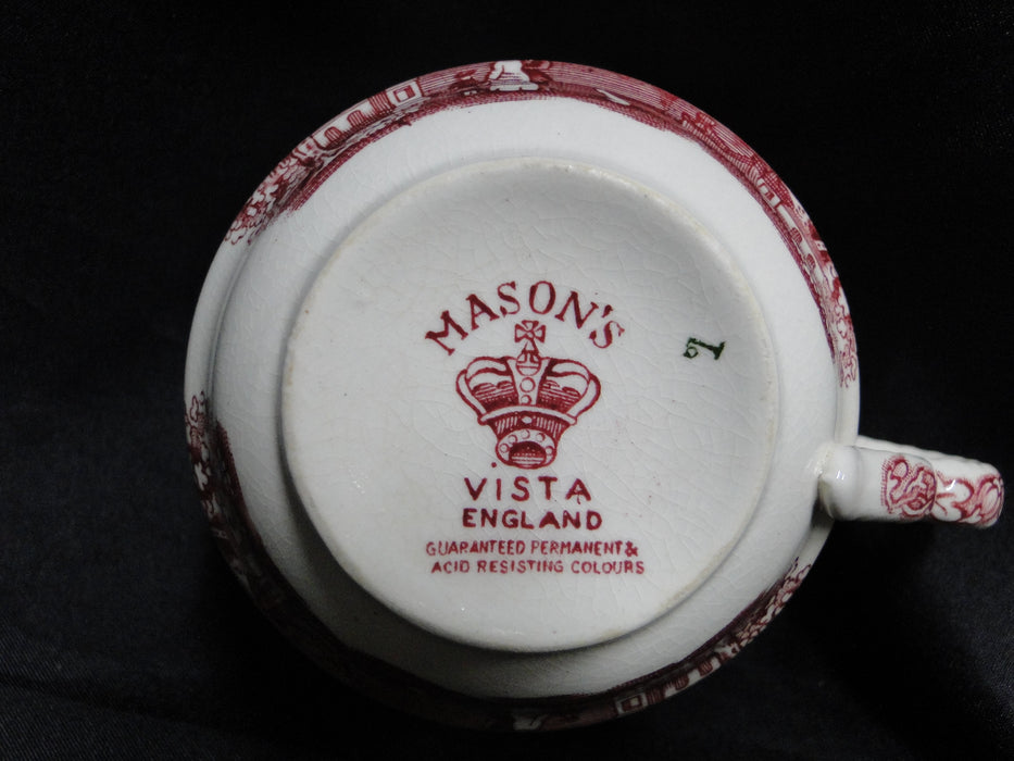 Mason's Vista Pink, Transferware: 2 5/8" Oversized Cup Only, Crazing