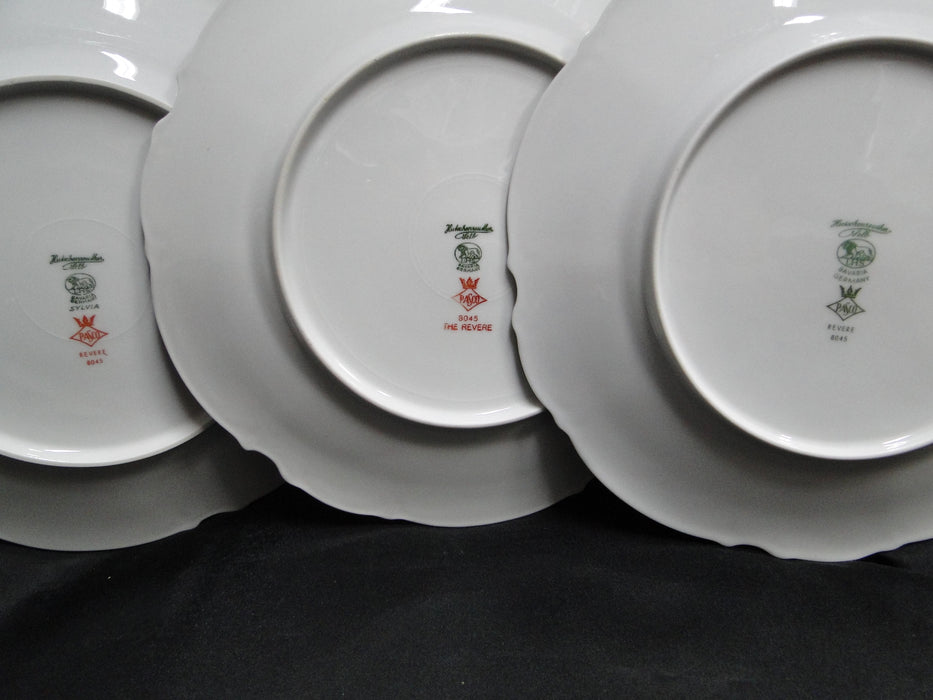 Hutschenreuther Revere, White w/ Platinum: Dinner Plate (s), 10"