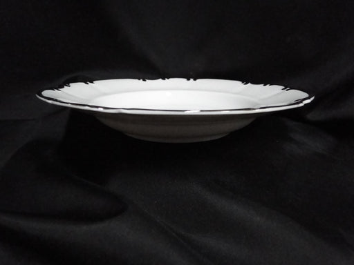 Hutschenreuther Revere, White w/ Platinum: Rim Soup Bowl (s), 8 3/8" x 1 1/2"