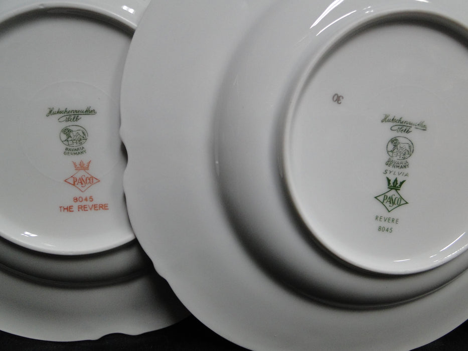 Hutschenreuther Revere, White w/ Platinum: Rim Soup Bowl (s), 8 3/8" x 1 1/2"