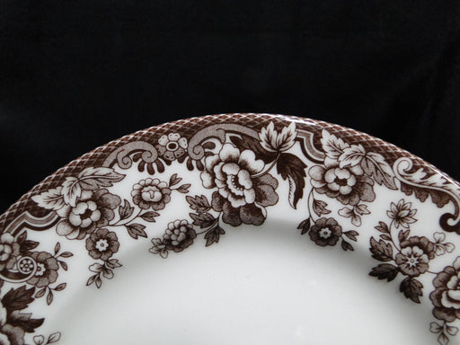 Spode Delamere, Brown Floral Trim, England: NEW Salad Plate (s), 7 3/4"
