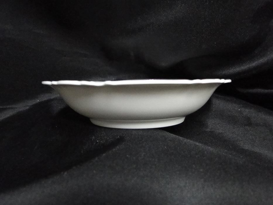 Hutschenreuther Revere, White w/ Platinum: Fruit Bowl (s), 5 1/4" x 1 1/4"