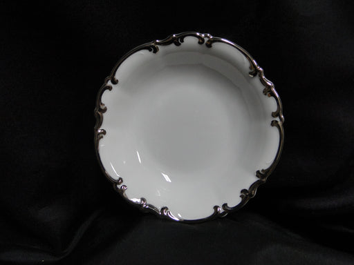 Hutschenreuther Revere, White w/ Platinum: Fruit Bowl (s), 5 1/4" x 1 1/4"