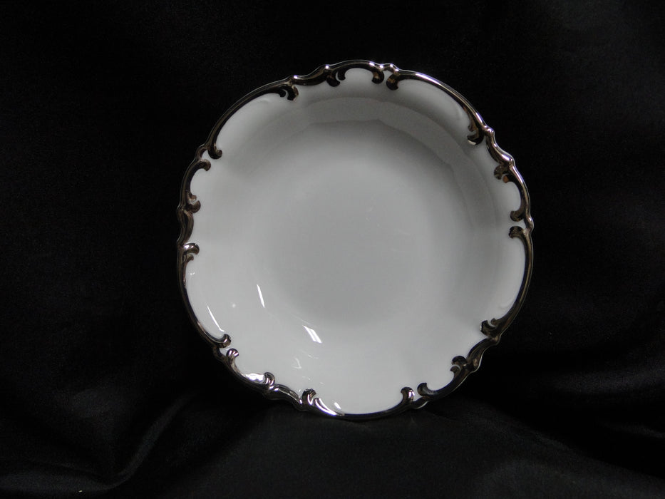 Hutschenreuther Revere, White w/ Platinum: Fruit Bowl (s), 5 1/4" x 1 1/4"