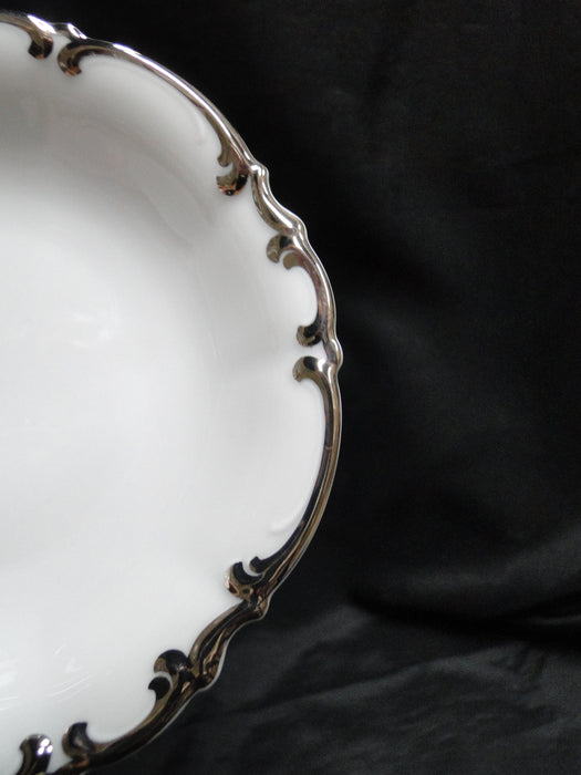 Hutschenreuther Revere, White w/ Platinum: Fruit Bowl (s), 5 1/4" x 1 1/4"
