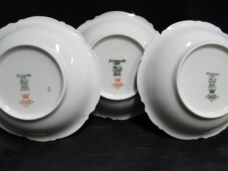 Hutschenreuther Revere, White w/ Platinum: Fruit Bowl (s), 5 1/4" x 1 1/4"