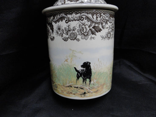 Spode Woodland Hunting Dogs: NEW Dog Treat Canister, 7 1/2" x 4 3/4", Box