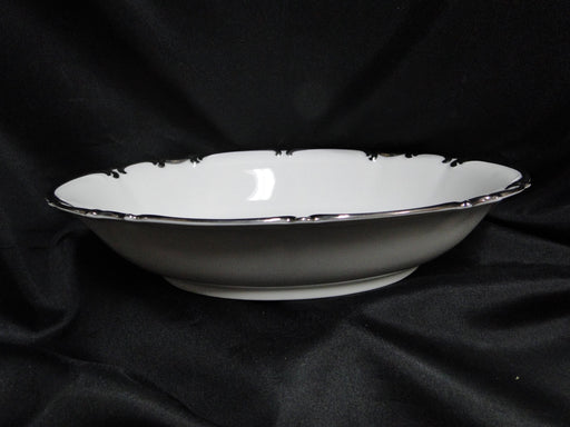 Hutschenreuther Revere, White w/ Platinum: Oval Serving Bowl (s), 10 1/4"